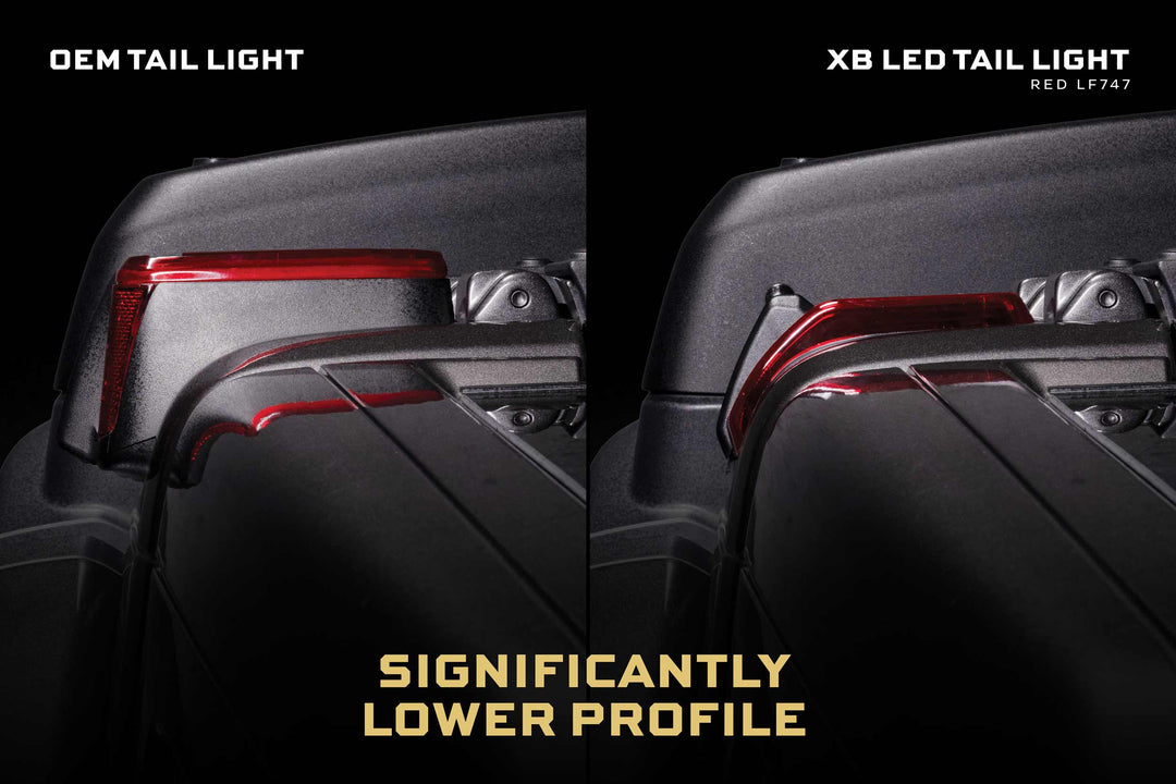 Jeep Wrangler JL (2018+): Morimoto XB Low Profile Tail Lights (Red)