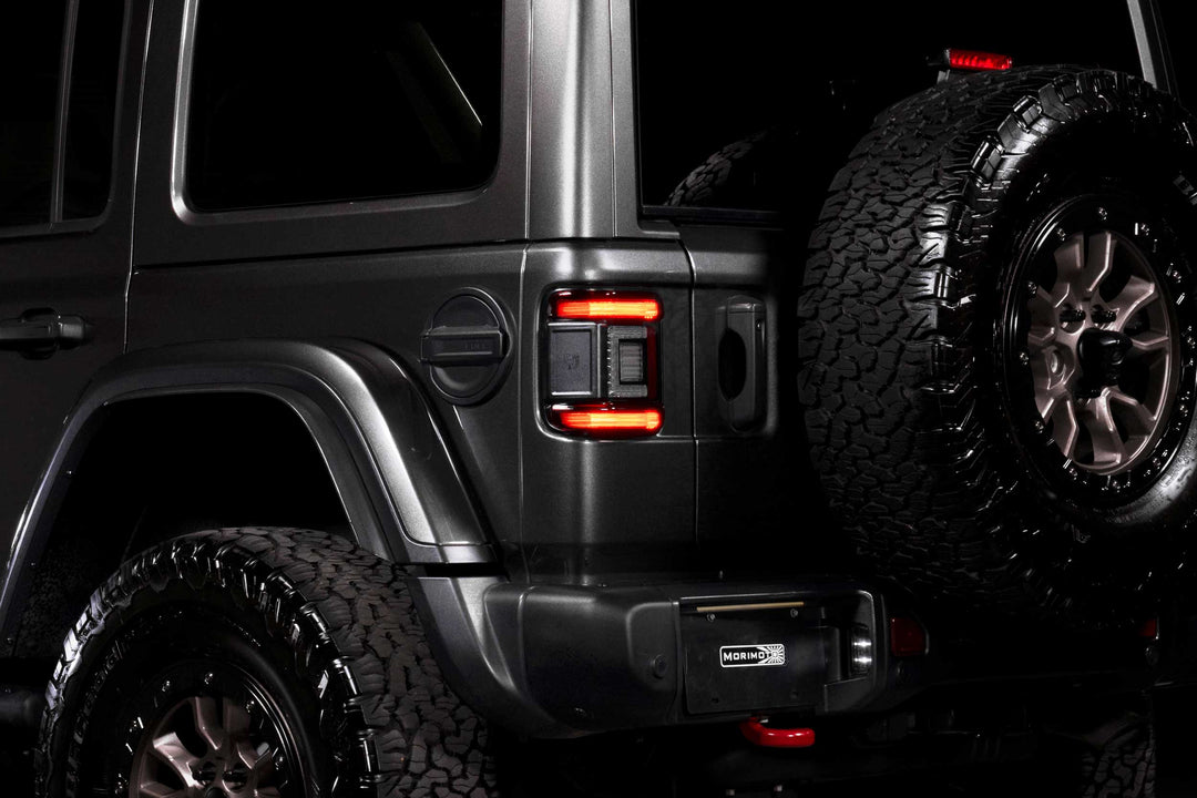 Jeep Wrangler JL (2018+): Morimoto XB Low Profile Tail Lights (Red)