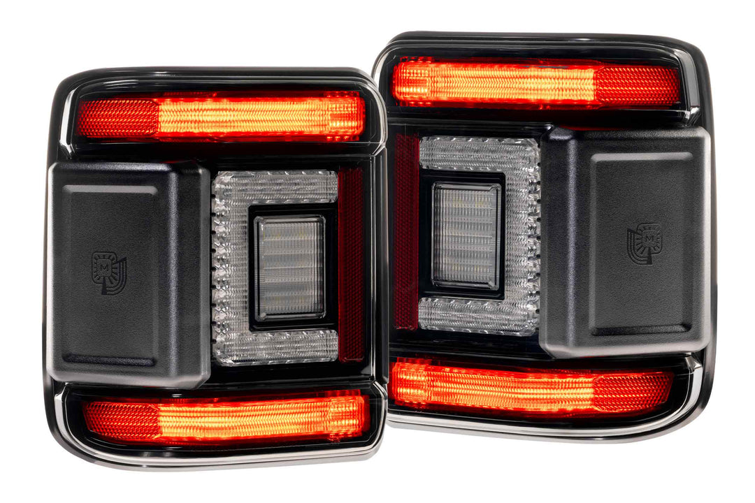 Jeep Wrangler JL (2018+): Morimoto XB Low Profile Tail Lights (Smoked)