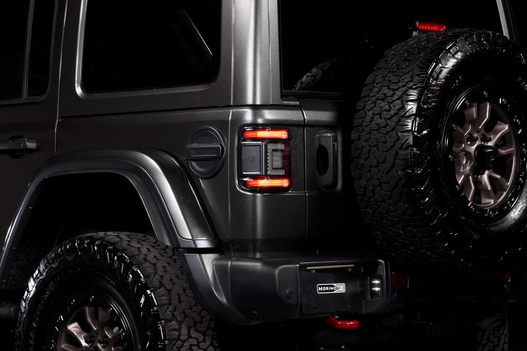 Jeep Wrangler JL (2018+): Morimoto XB Low Profile Tail Lights (Smoked)