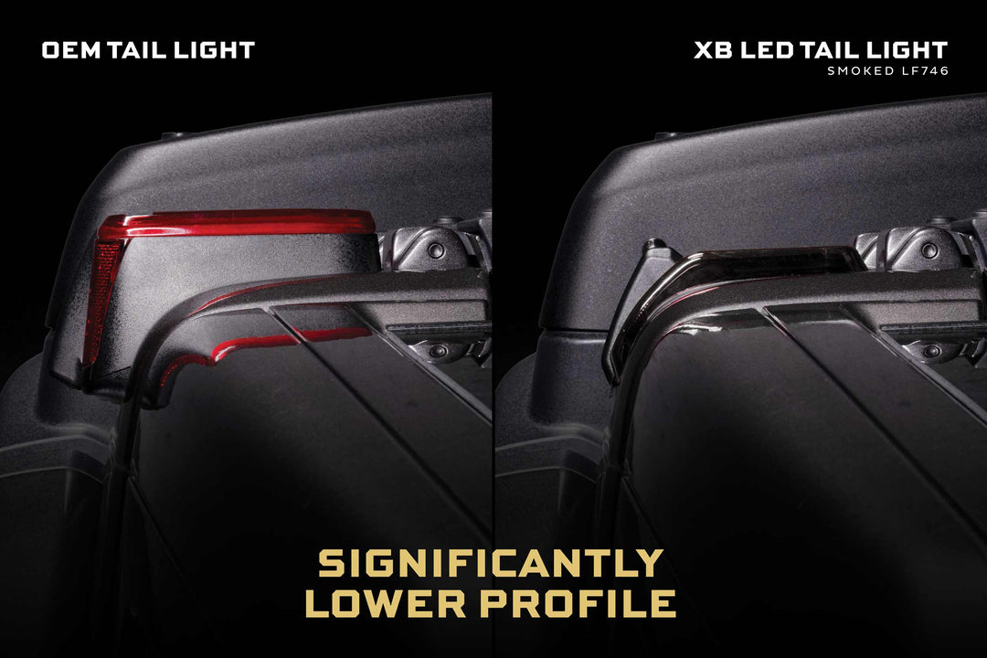 Jeep Wrangler JL (2018+): Morimoto XB Low Profile Tail Lights (Smoked)