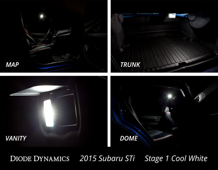 2015-2023 Subaru WRX Interior Light Kit Diode Dynamics-8