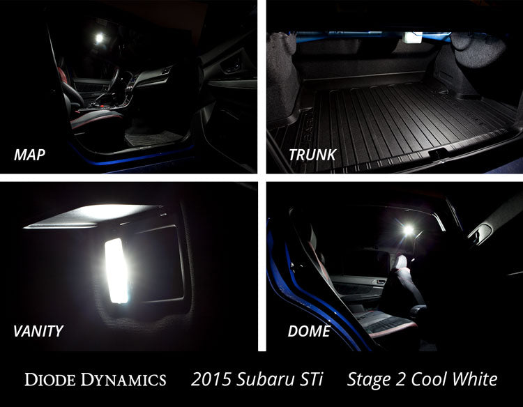 2015-2023 Subaru WRX Interior Light Kit Diode Dynamics-9