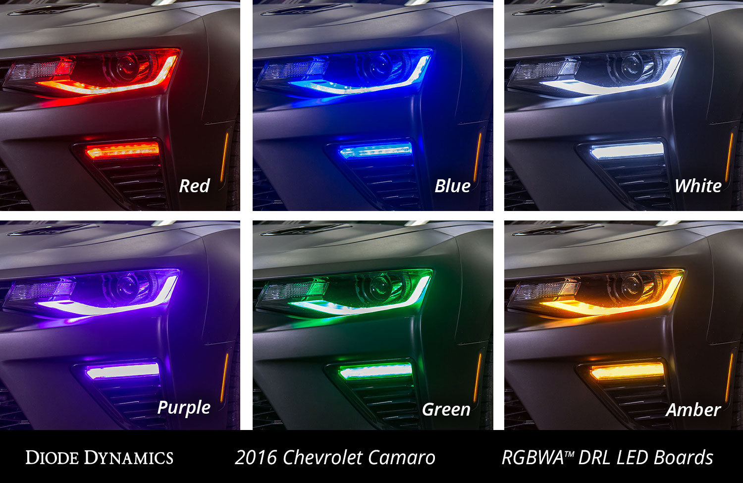 2016-2018 Chevrolet Camaro SS Multicolor DRL LED Boards – Prolightz
