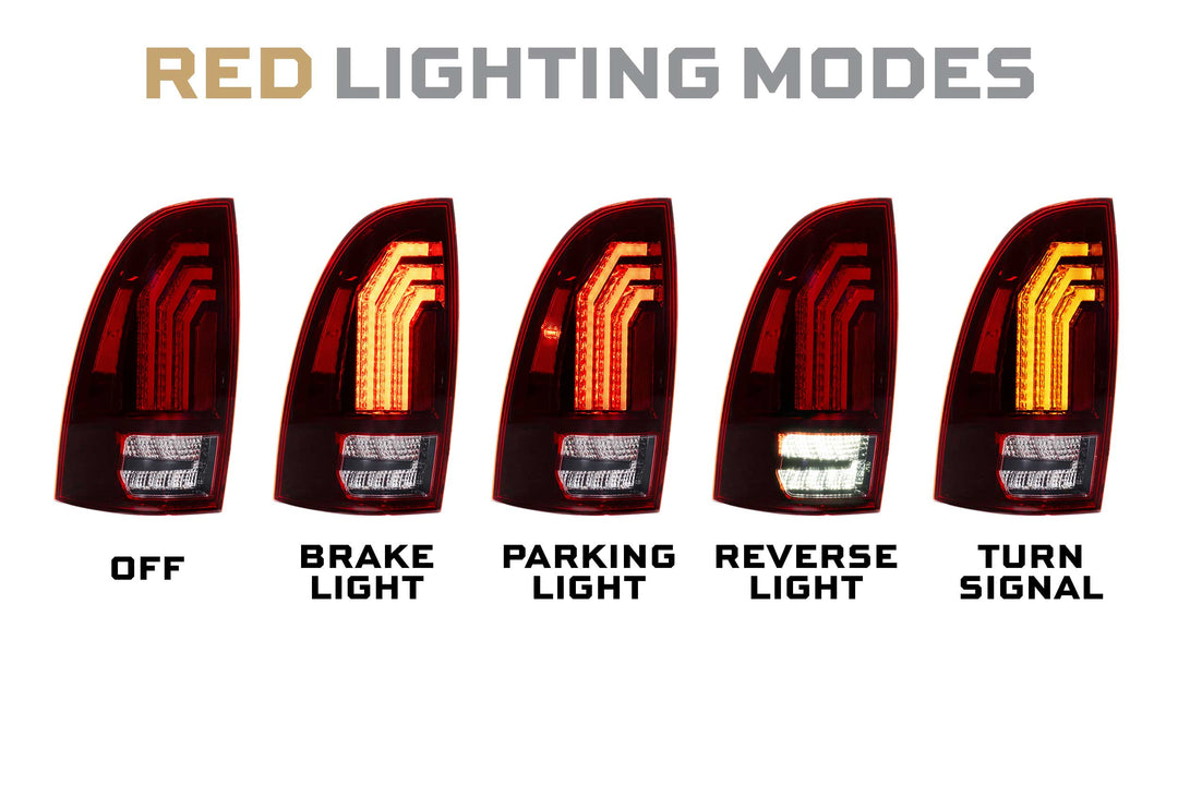 Toyota Tacoma (05-15): Morimoto XB LED Tail Lights (Red)