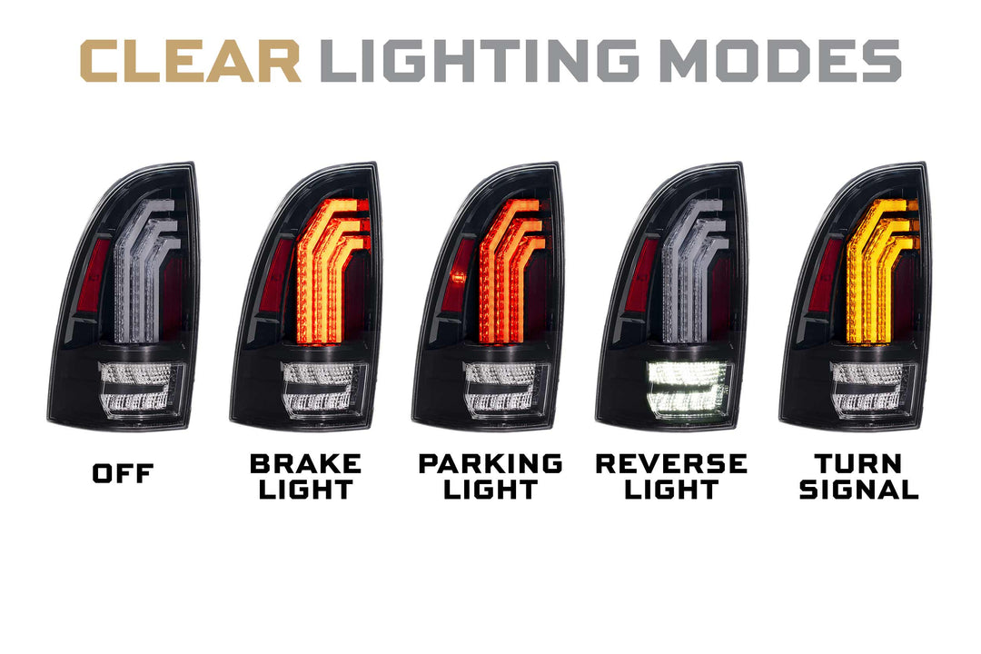 Toyota Tacoma (05-15): Morimoto XB LED Tail Lights (Clear)