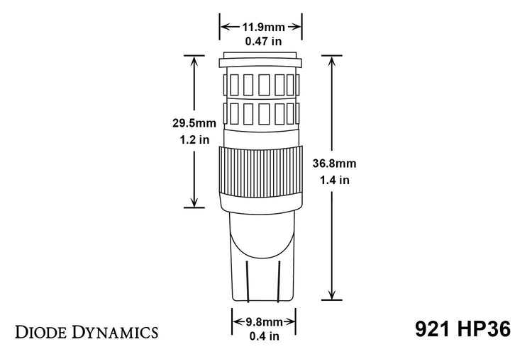 Backup LEDs for 1995-1997 Mitsubishi Diamante (Pair) HP36 (210 Lumens) Diode Dynamics-dd0143p-bckup-2306-4