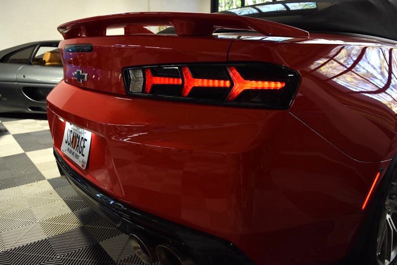 Chevrolet Camaro (16-18) (Pair / Lambo / Smoked): Morimoto XB LED Tails-LF401-7