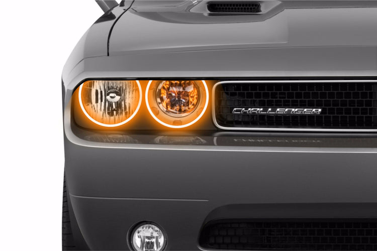 Dodge Challenger w/o OEM HID (08-14): Profile Prism Fitted Halos (Kit)-EDC01081-1