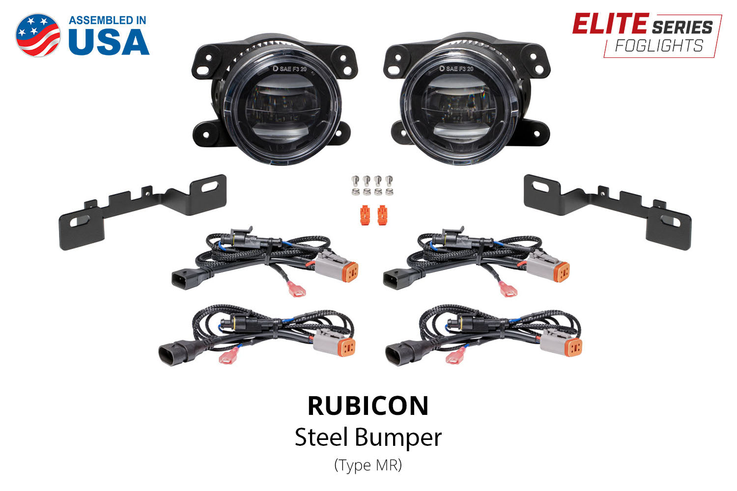 Elite Series Fog Lamps for 2018+ Jeep JL Wrangler Rubicon w/ Steel Bumper (pair)-5