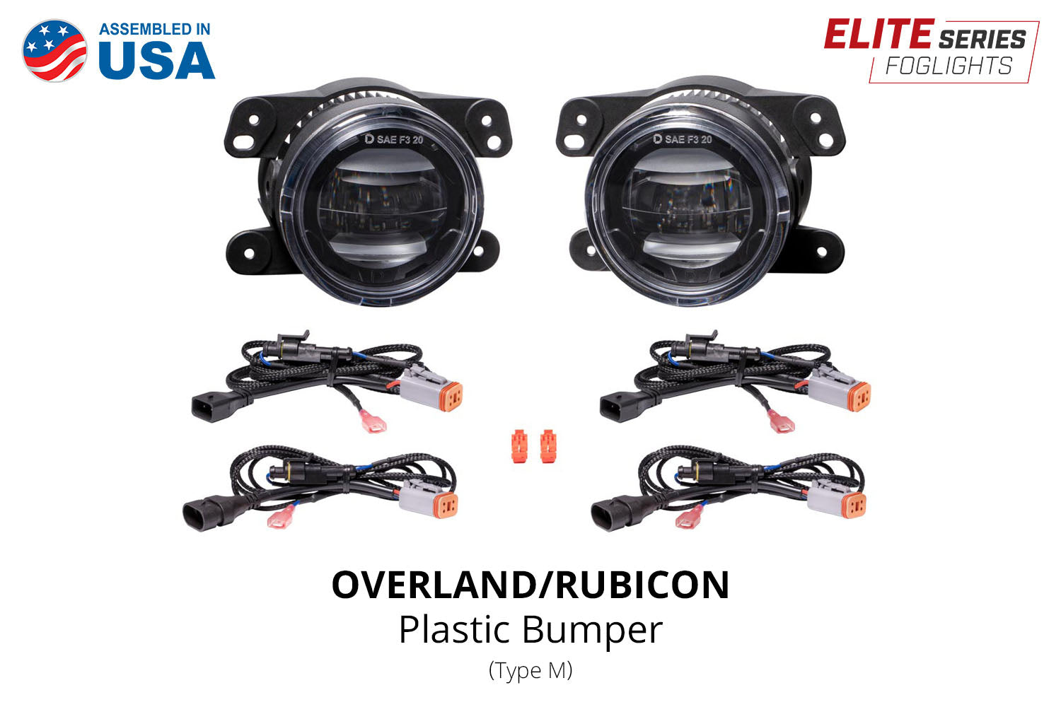 Elite Series Fog Lamps for 2020+ Jeep JT Gladiator Overland/Rubicon w/ Plastic Bumper (pair)-7