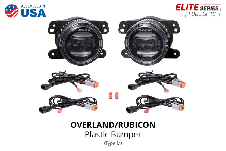 Elite Series Fog Lamps for 2020+ Jeep JT Gladiator Overland/Rubicon w/ Plastic Bumper (pair)-7