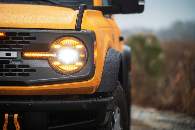 Ford Bronco 21+: Morimoto XB LED Headlights (Amber DRL)-LF497-A-1