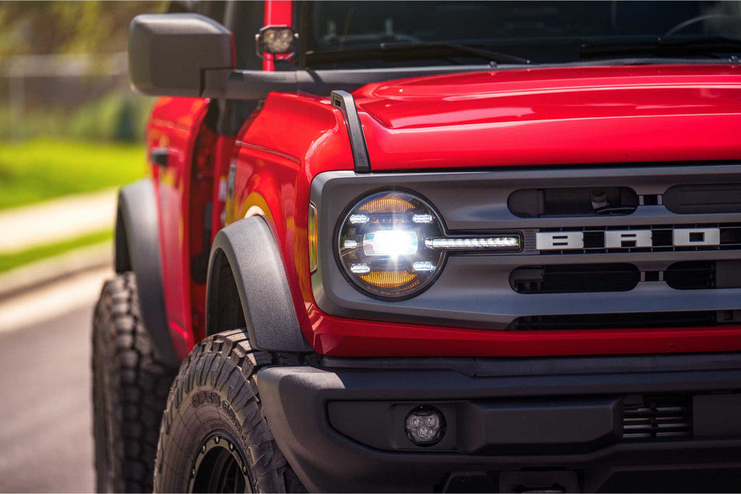 Ford Bronco 21+: Morimoto XB LED Headlights (White DRL)-LF497-1