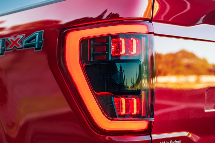 Ford F150 (2021+) (Pair / BLIS / Smoked): Morimoto XB LED Tails-LF735.2-1