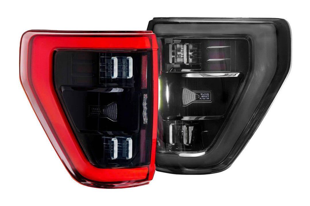 Ford F150 (2021+) (Pair / BLIS / Smoked): Morimoto XB LED Tails-LF735.2-2