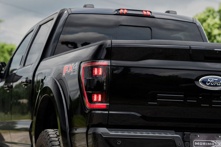 Ford F150 (2021+) (Pair / BLIS / Smoked): Morimoto XB LED Tails-LF735.2-7