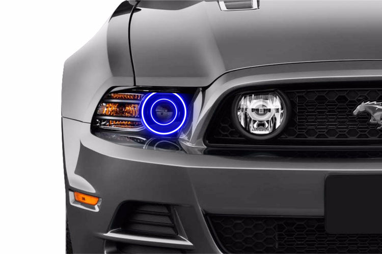 Ford Mustang w/ OEM HID (10-14): Profile Prism Fitted Halos (Kit)-EDC01122-1