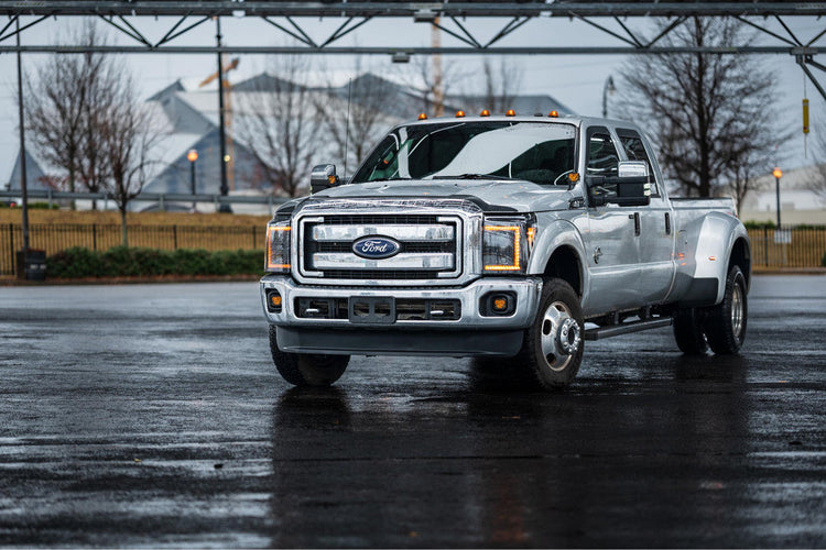 Ford Super Duty (11-16): Morimoto XB LED Headlights (Amber DRL)-LF505-A-ASM-1