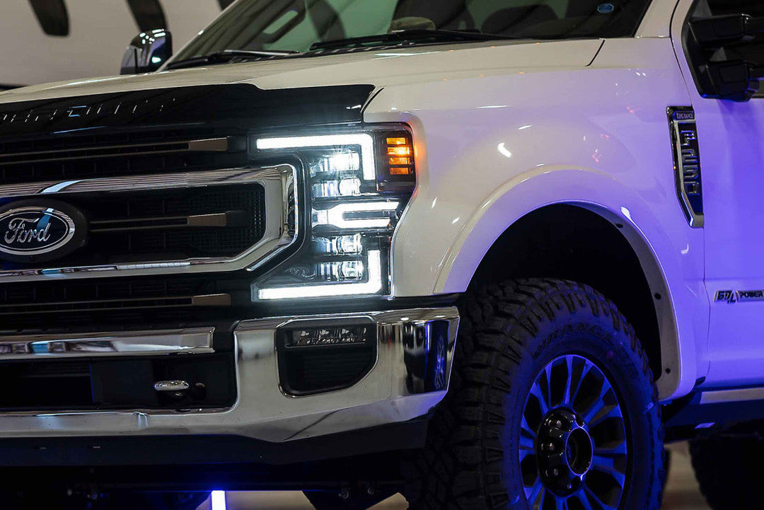 Ford Super Duty 2020-2022: Morimoto XB LED Headlights (White DRL)-LF508-19