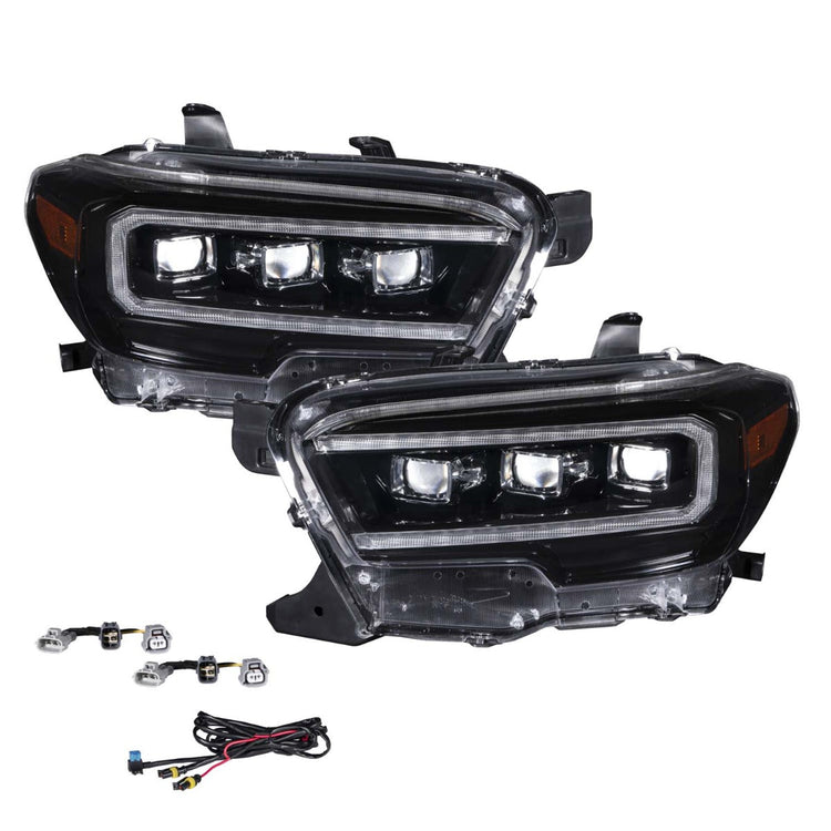 Form Lighting 2016-2023 Toyota Tacoma Sequential LED Projector Headlights (With White DRL)-FL0001-3