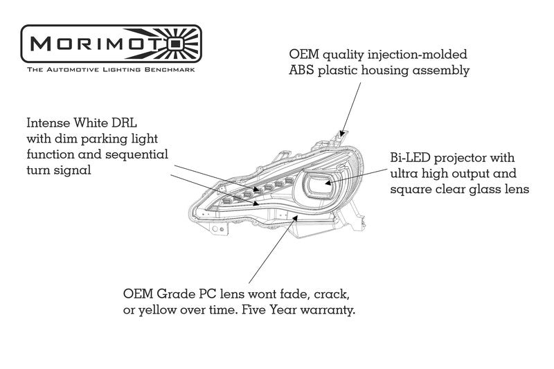 FR-S / BRZ / GT86 (12-18): Morimoto XB LED Headlights-LF470-8