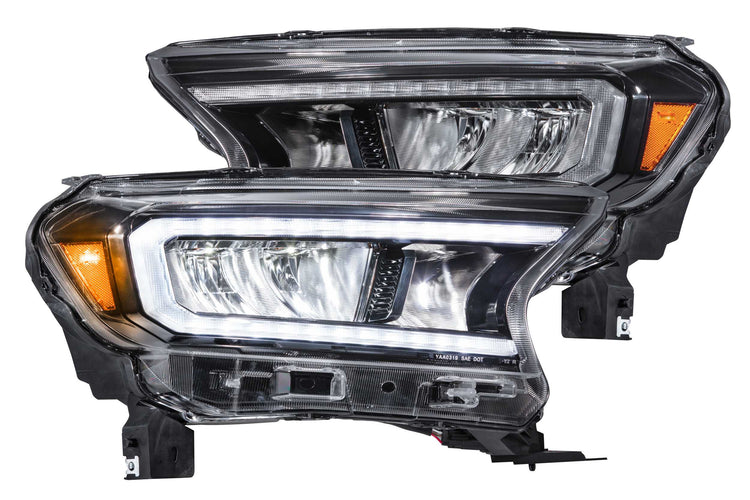 GTR Carbide LED Headlights: Ford Ranger (19-23) (Reflector LED / Pair)-GTR.HL05-1