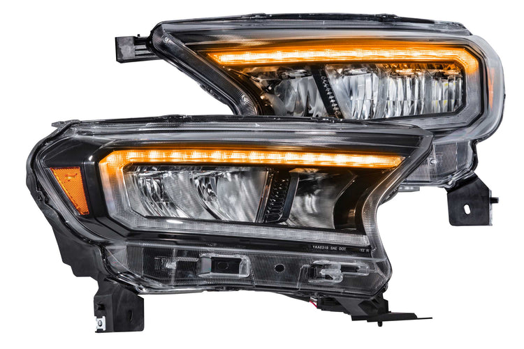 GTR Carbide LED Headlights: Ford Ranger (19-23) (Reflector LED / Pair)-GTR.HL05-6