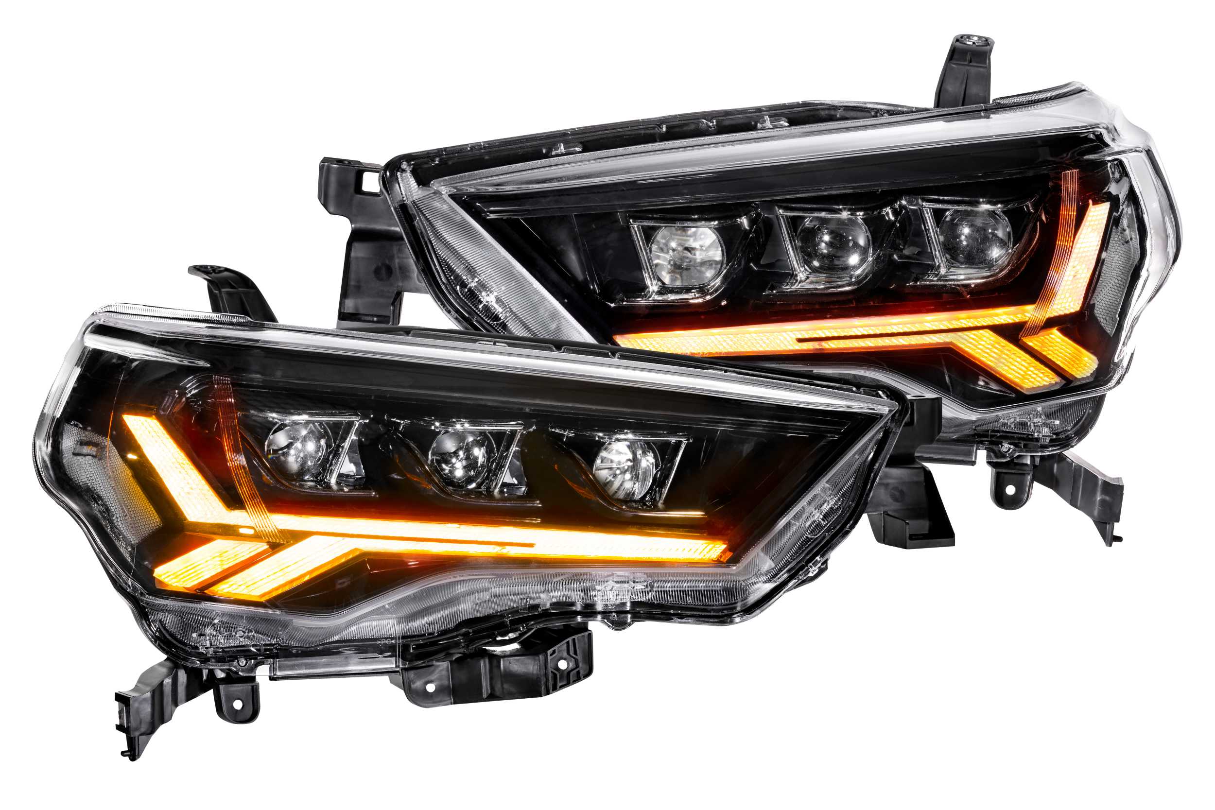 GTR Carbide LED Headlights: Toyota 4Runner (14-24) (Pair / Amber Sidemarker)-GTR.HL20-4