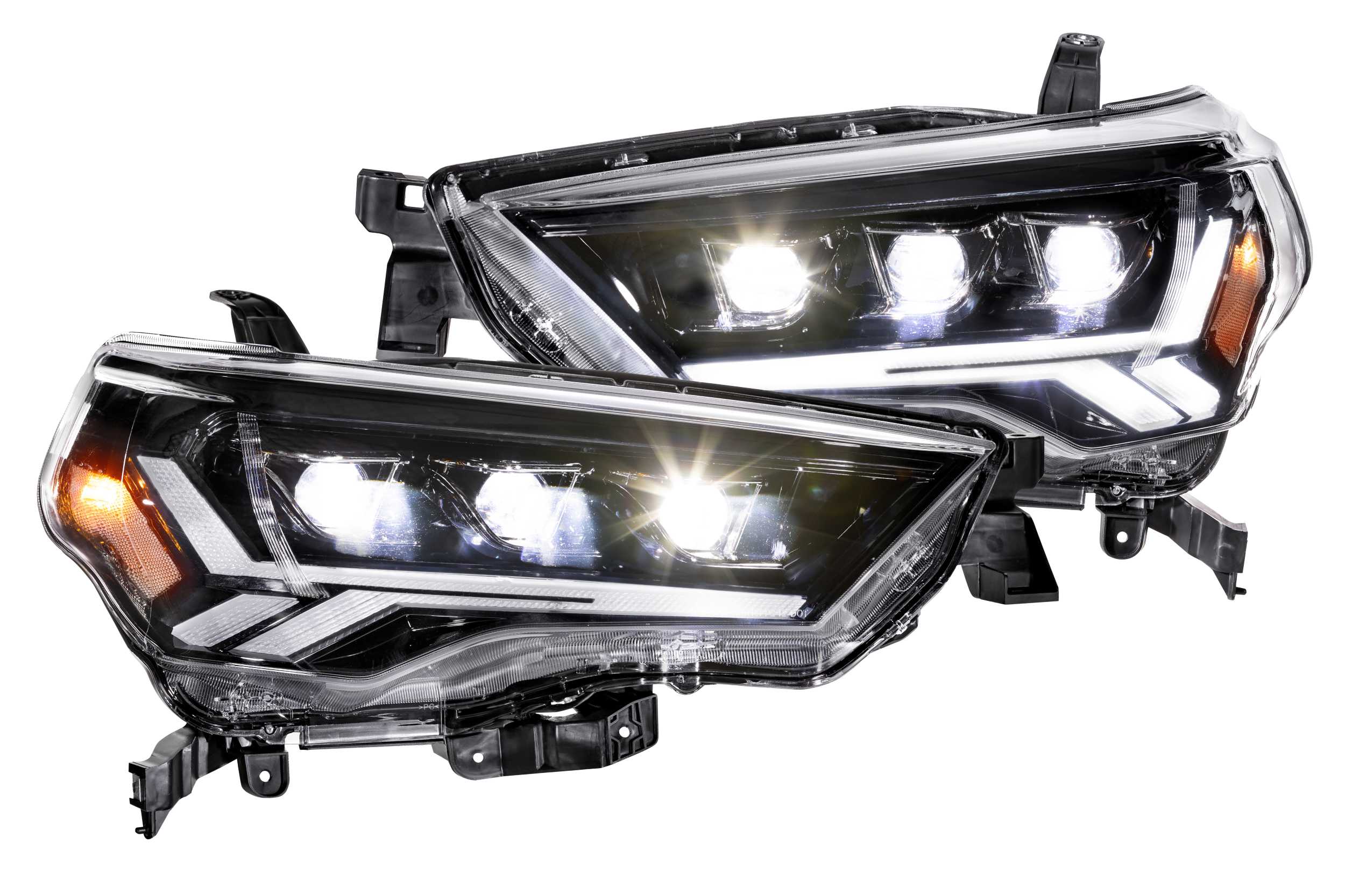 GTR Carbide LED Headlights: Toyota 4Runner (14-24) (Pair / Amber Sidemarker)-GTR.HL20-5