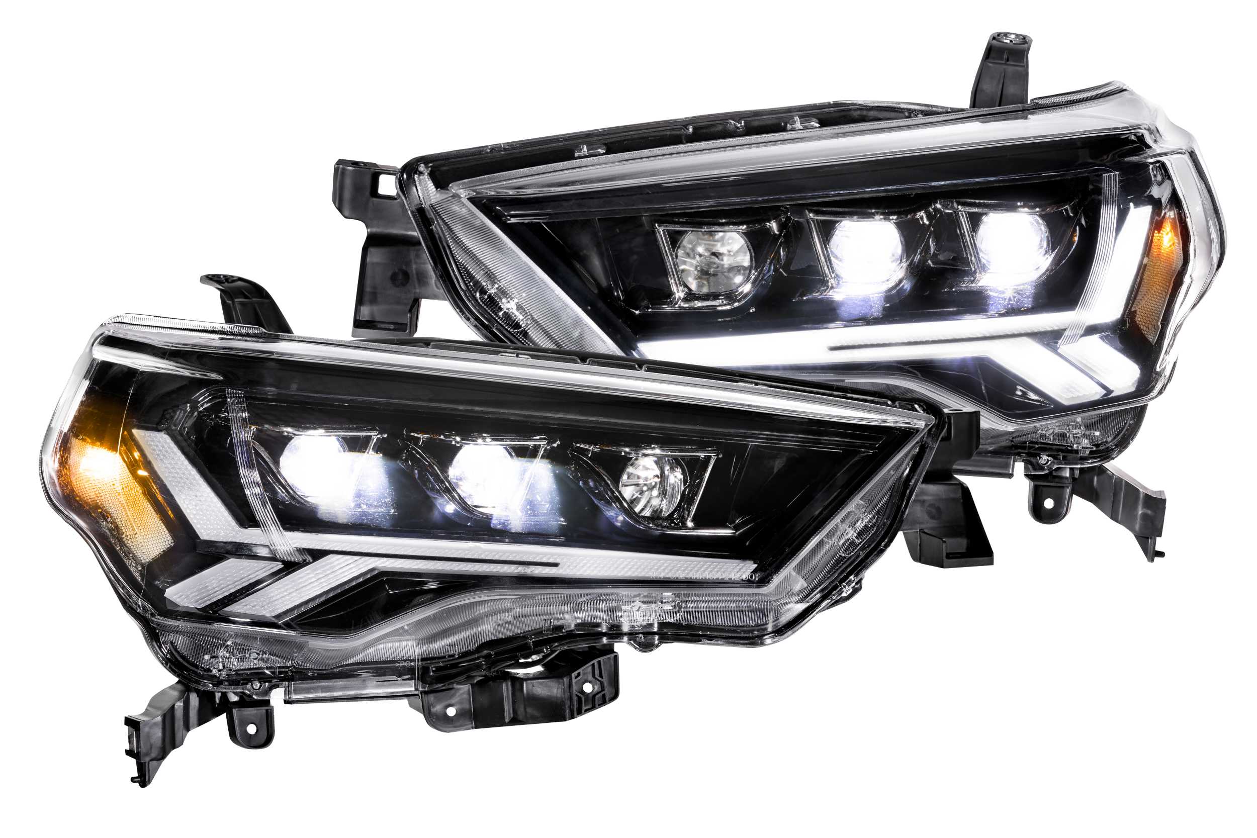 GTR Carbide LED Headlights: Toyota 4Runner (14-24) (Pair / Amber Sidemarker)-GTR.HL20-6