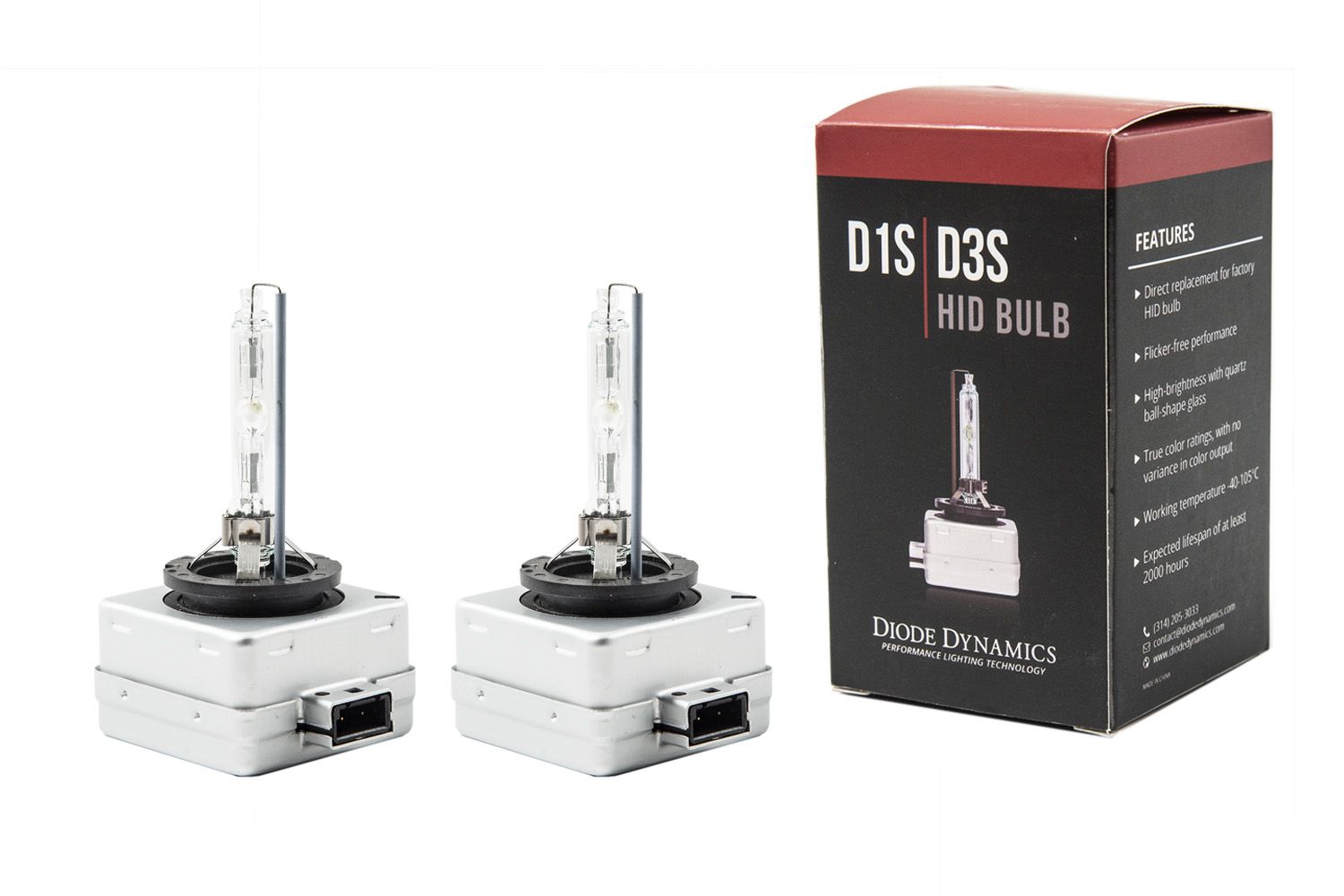 HID Bulb D1S Pair Diode Dynamics-1