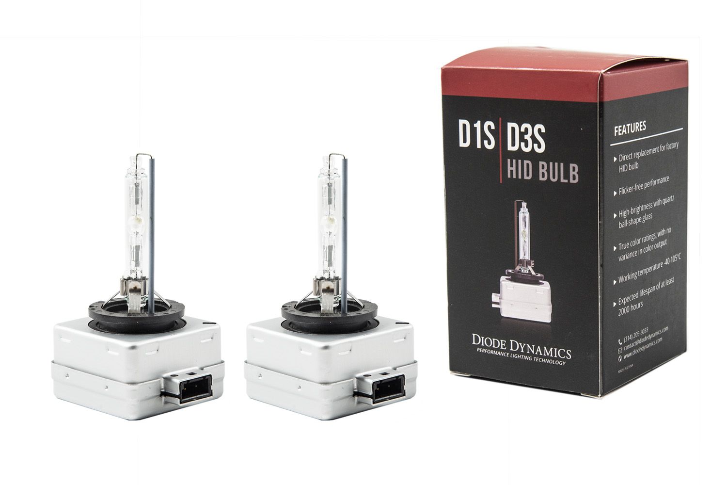 HID Bulb D1S Pair Diode Dynamics – Prolightz