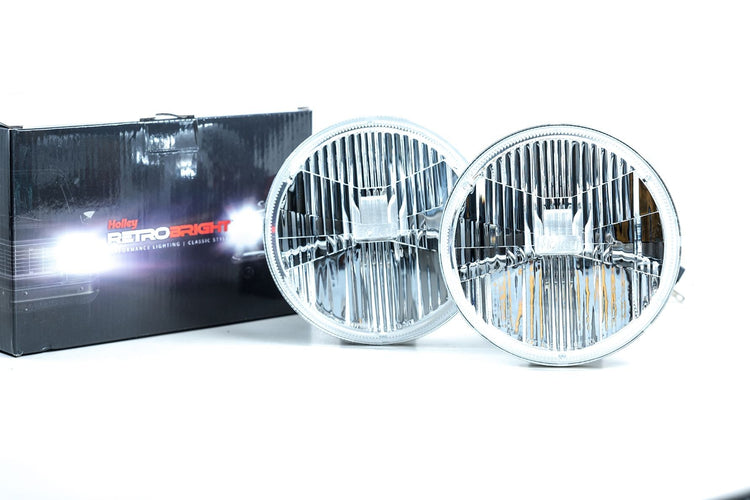 Holley RetroBright: Modern White 5.75" Round (Single Headlight)-LFRB145-1