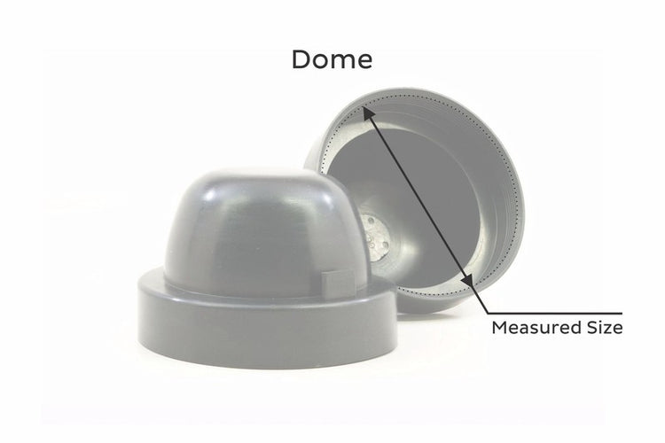 Housing Cap: Dome (100mm)-A310-1