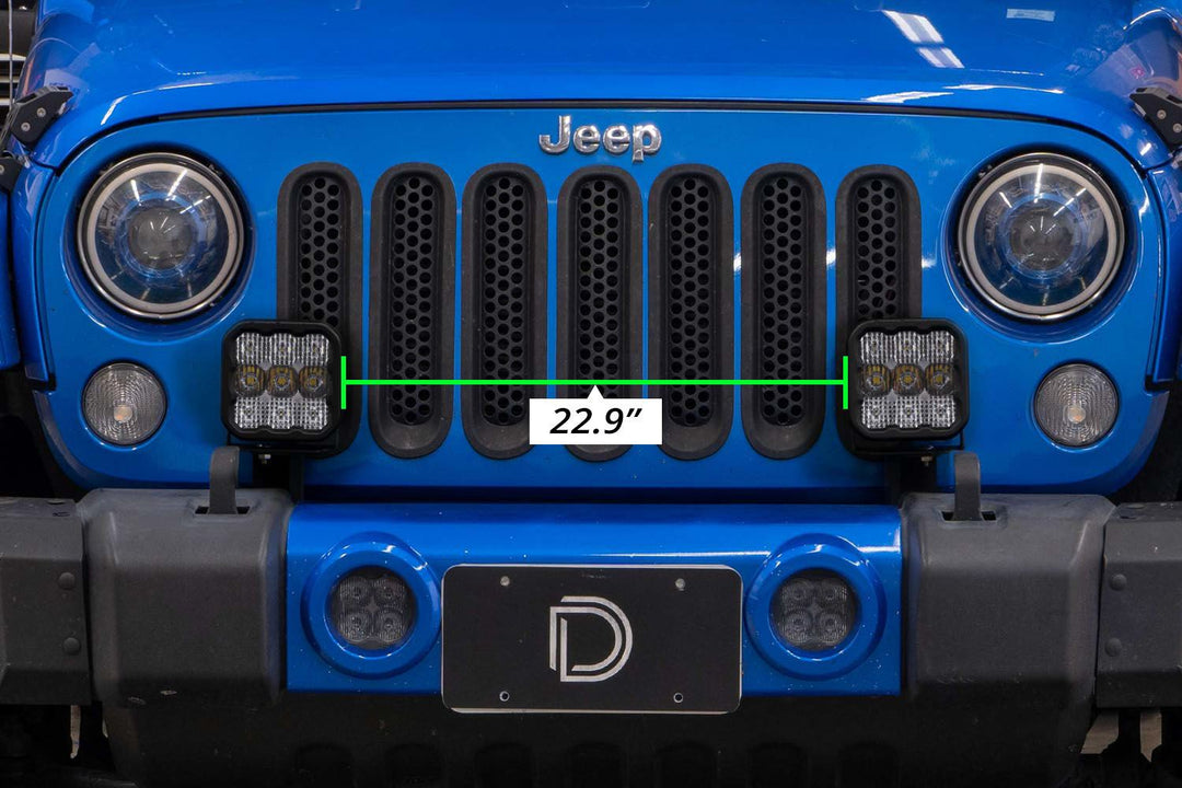 Jeep JK (2007-2018) SS5 CrossLink Bumper Lightbar Kit-5