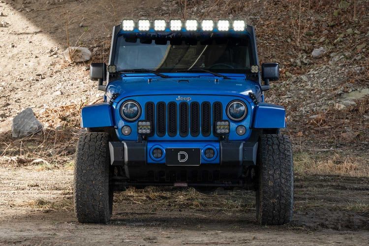 Jeep JK (2007-2018) SS5 CrossLink Windshield Lightbar Kit-1