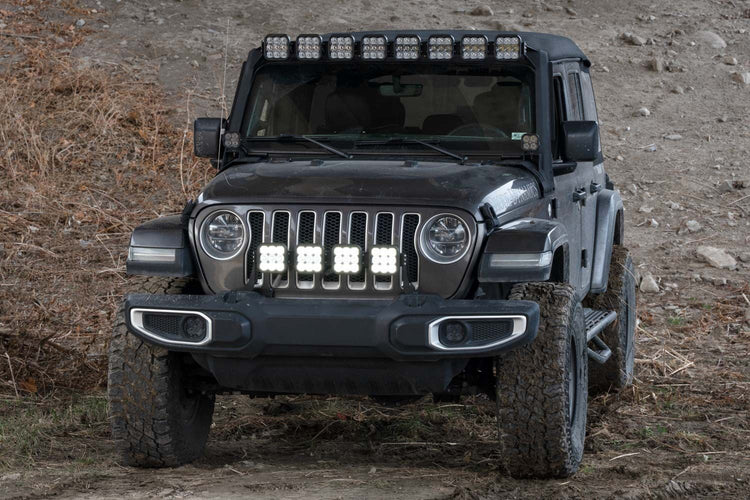 Jeep JL Wrangler/ Gladiator SS5 4-Pod CrossLink Grille Lightbar Kit-1