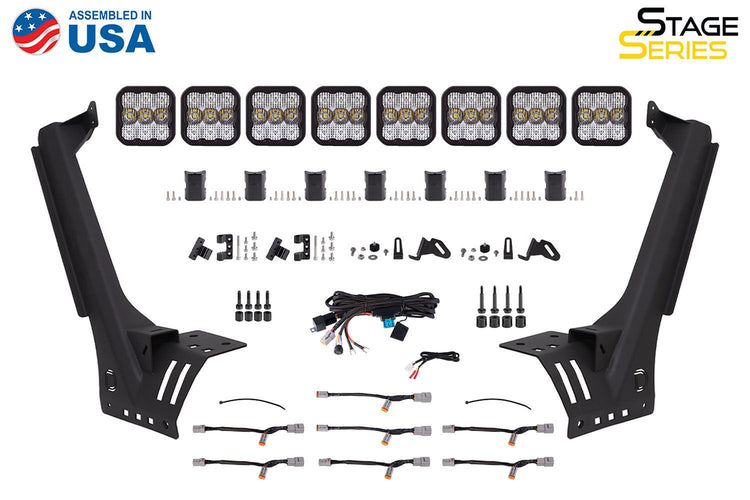 Jeep JL Wrangler/ Gladiator SS5 CrossLink Windshield Lightbar Kit-2