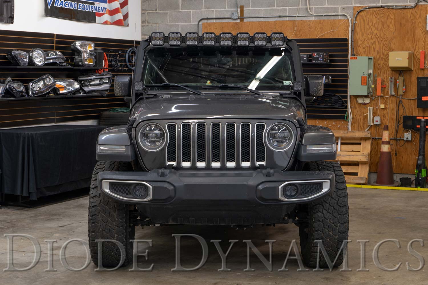 Jeep JL Wrangler/ Gladiator SS5 CrossLink Windshield Lightbar Kit-4