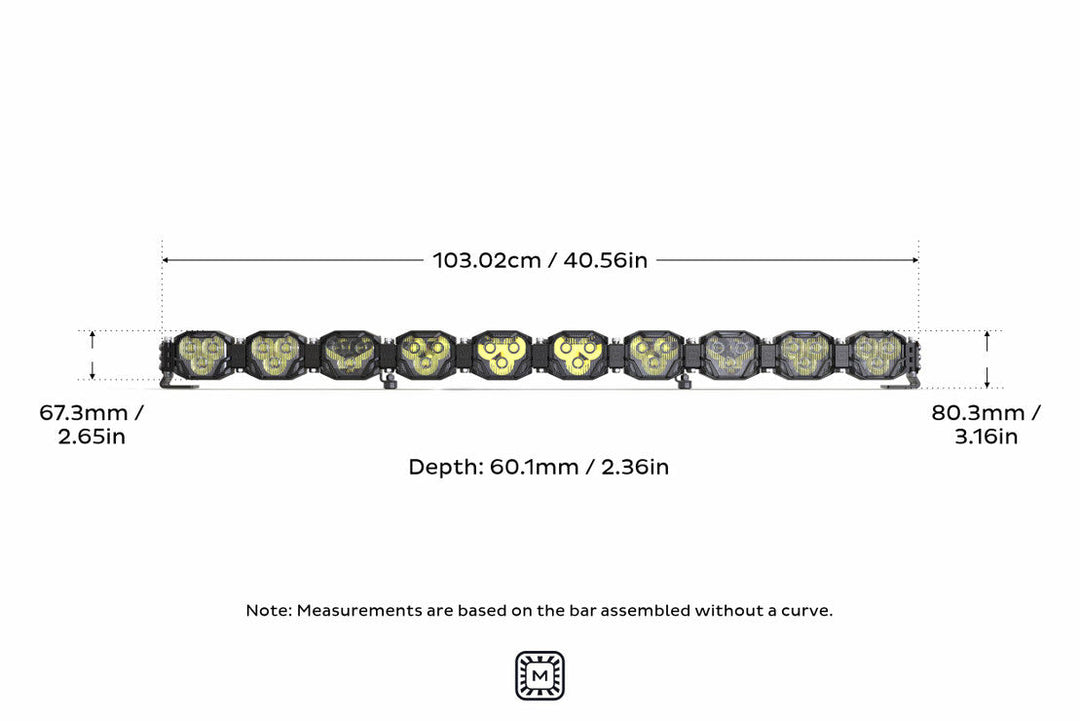 Morimoto Double-Row BangerBar Off-Road LED Light Bar: 10 Pods/ 40.5"-7