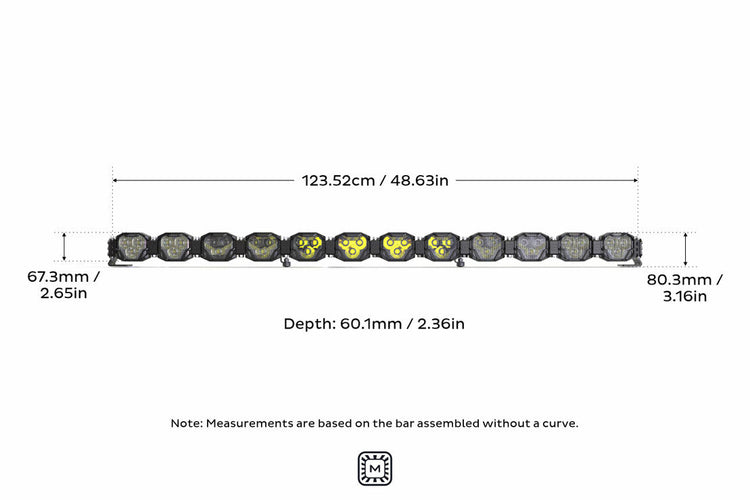 Morimoto Double-Row BangerBar Off-Road LED Light Bar: 12 Pods/ 48.5"-7