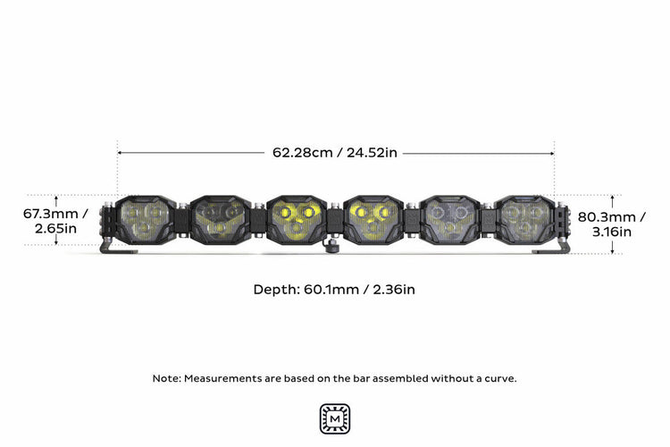 Morimoto Double-Row BangerBar Off-Road LED Light Bar: 6 Pods/ 24.5"-7