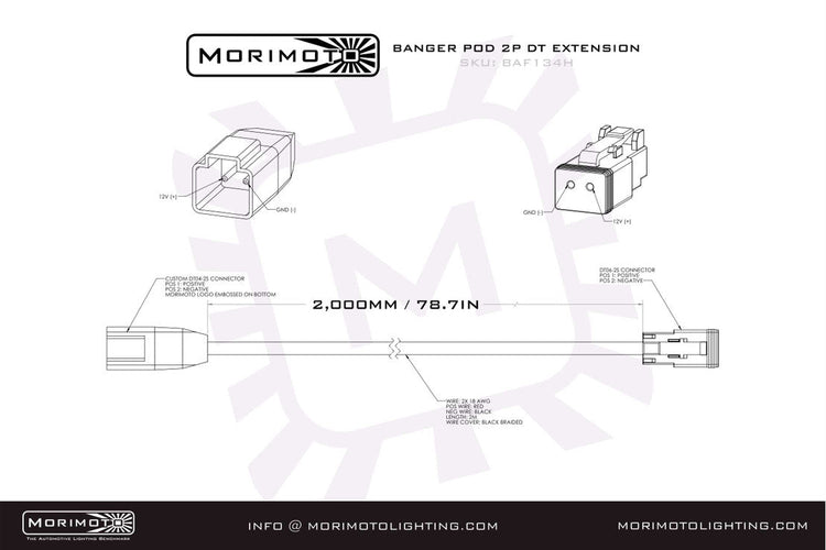 Morimoto Off-Road DT-Extension Harness-3