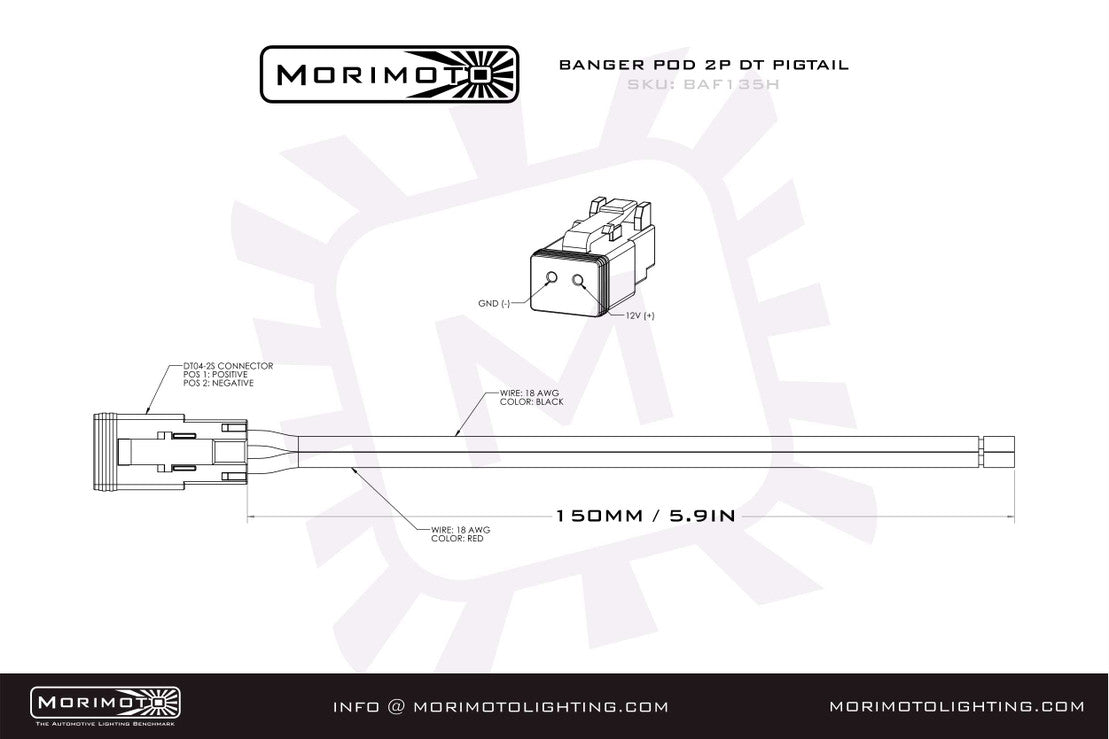 Morimoto Off-Road DT-Extension Harness-5