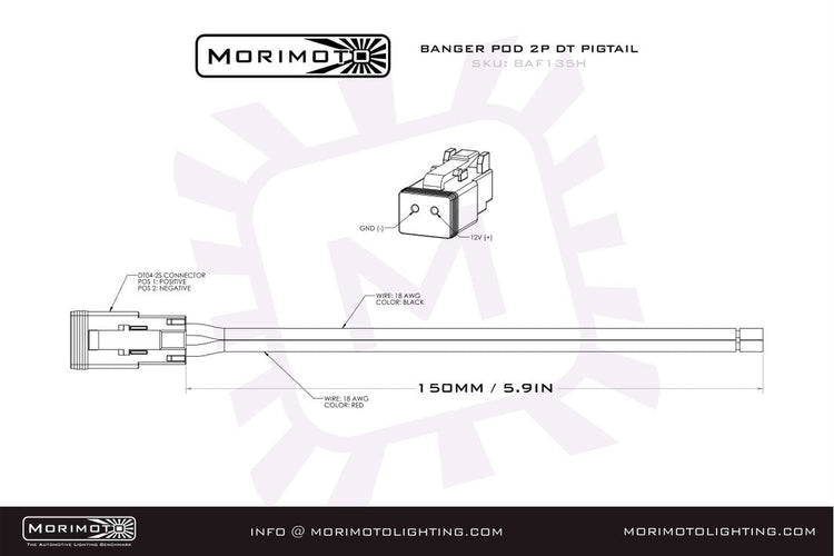 Morimoto Off-Road DT-Extension Harness-5