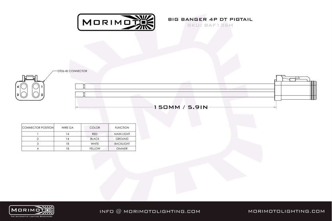 Morimoto Off-Road DT-Extension Harness-7