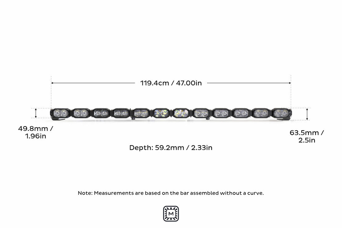 Morimoto Single-Row BangerBar Off-Road LED Light Bar: 12 Pod / 47"-10