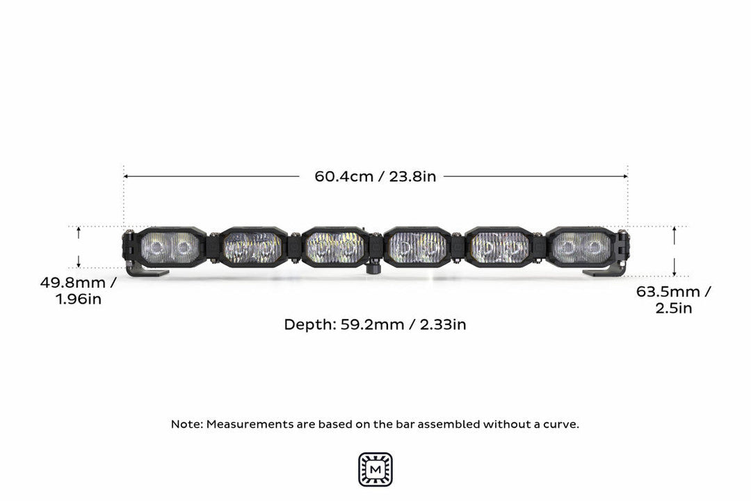 Morimoto Single-Row BangerBar Off-Road LED Light Bar: 6 Pod / 24"-10