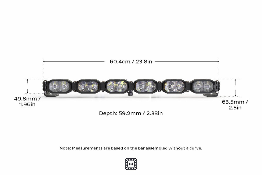 Morimoto Single-Row BangerBar Off-Road LED Light Bar: 6 Pod / 24"-10